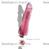 Vibrador realistico con brillo en la oscuridad y varias velocidades 